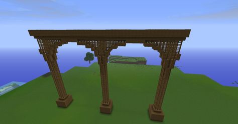 Bridge In Minecraft, Minecraft Train, Minecraft Bridge, Bridge Ideas, Train Bridge, Train Projects, Minecraft Map, Minecraft Inspo, Wooden Bridge