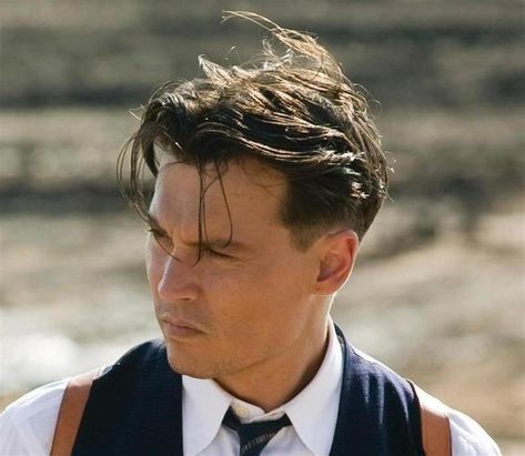 Johnny - Public Enemies Johnny Depp Haircut, Johnny Depp Public Enemies, 1930 Hair, Johnny Depp Hairstyle, John Dillinger, Johnny Depp Images, Public Enemies, Kaptan Jack Sparrow, Young Johnny Depp