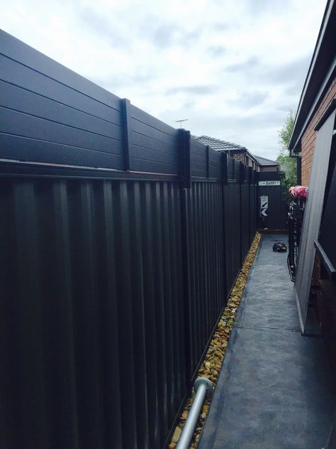 Fence extension for extra privacy | Bunnings Workshop community Privacy Screen Fence Extension, Extra Privacy Above Fence, Colorbond Fence Extension, Colorbond Fence Decorating Ideas, Fence Privacy Screen Ideas, Extend Fence Height For Privacy, Colourbond Fence Screening Ideas, Fence Extensions For Privacy, Diy Fence Panels