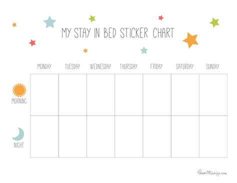 Sleep Sticker Chart, Sticker Chart For Sleeping In Own Bed, Bedtime Reward Chart, Sleep Reward Chart Stay In Bed, Sleep Chart For Kids, Stay In Bed Chart, Stay In Bed Chart Free Printable, Sleep Reward Chart, Toddler Sleep Chart