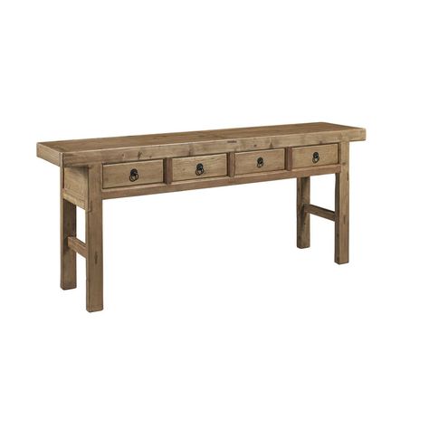 Furniture Classics Reclaimed Wood Console Table, Console Table Wood, Pine Sideboard, Aesthetic Clean, Into The Wood, Contemporary Homes, Reclaimed Pine, Custom Cushions, Wood Console Table