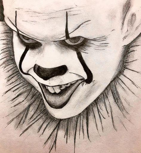 megan on Instagram: “Penny wise the dancing clown #it #pennywise #pennywisethedancingclown #itstephenking #stephenking #pencildrawing #pennywisesketch #clown” Penny Wise Drawing, It Drawings Clown, Pennywise Sketch, How To Draw Pennywise Step By Step, Drawing Pennywise, Pennywise Drawing, Pennywise Art Drawing, Pennywise Drawing Sketch, Clown Drawing