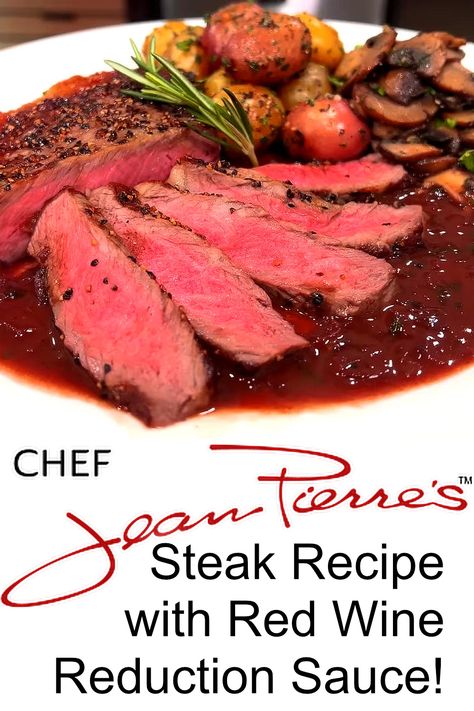 How to Cook a Steak with a Red Wine Reduction Sauce Red Wine Reduction Sauce For Steak, Port Wine Reduction Sauce, Brocollini Recipes, Wine Sauce For Steak, Top Sirloin Steak Recipe, Wine Reduction Sauce, Red Wine Reduction Sauce, Wine Steak, Reduction Sauce