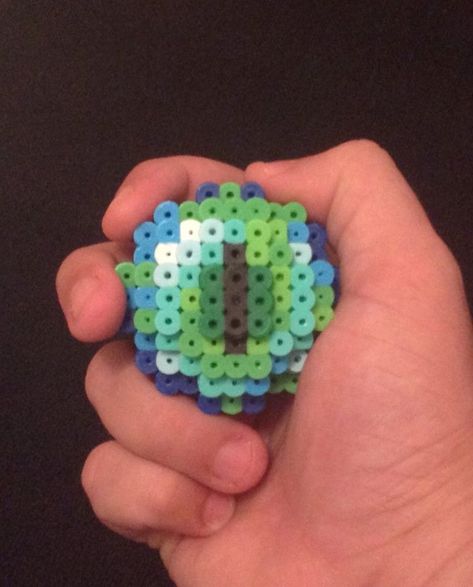 Eye Of Ender, Minecraft Frog, Minecraft Items, Minecraft P, Minecraft Beads, Easy Perler Bead Patterns, Pearl Beads Pattern, Easy Perler Beads Ideas, 3d Perler Bead