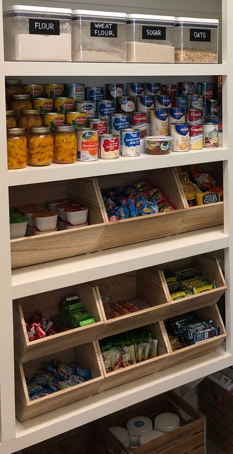 Functional Pantry, Huge Pantry, Under Stairs Pantry, Barn Hacks, Pantry Inspiration, Organizing Products, Organized Pantry, Pantry Organisation, Food Pantry Organizing