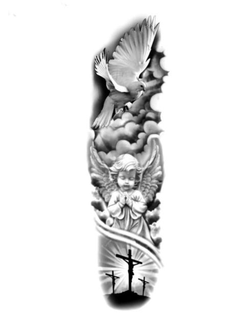 Cloud Tattoo Sleeve, Arm Tattoos For Guys Forearm, Half Sleeve Tattoos Forearm, Hard Tattoos, Heaven Tattoos, Half Sleeve Tattoos Drawings, Realistic Tattoo Sleeve, Men Tattoos Arm Sleeve, Cloud Tattoo