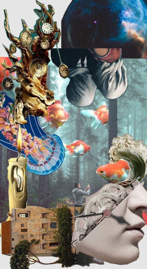 Surrealism dreamy moodboard #Surrealism #art #dreamy #dream Surrealism Art, Surrealism Painting, Dali, Surreal Art, Mixed Media Art, Art History, Mood Boards, Surrealism, Mood Board