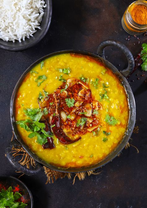 Arhar Dal Recipe (Toor Dal) - Fun FOOD Frolic Panchratna Dal Recipe, Indian Lentil Curry, Dal Tadka Recipe, Cooking Healthy Dinner, Tadka Recipe, Indian Dal, Indian Lentils, Dal Tadka, Dal Fry