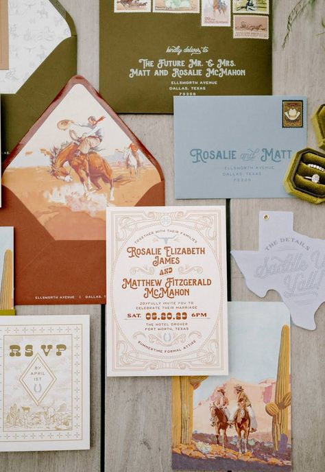 Texas Classy Cowboy — Summit & Sage Western Invitations, Slate Wedding, Western Wedding Invitations, Retro Wedding Invitations, Wedding Horseshoes, Chic Invitation, Cowboy Baby Shower, Invitation Fonts, Cowboy Wedding