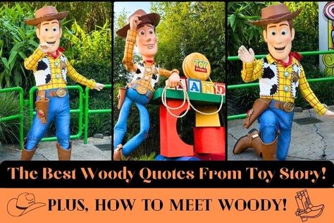 ... Read More The post 37+ Best Woody Toy Story Quotes! Plus, How To Meet Woody At The Disney Parks! appeared first on <a rel="n... Woody Quotes Toy Story, Toy Story Quotes, Woody And Jessie, Witty Comebacks, Sheriff Woody, Toy Story Movie, Toy Story Characters, Disney Cartoon Characters, Disney Trip Planning