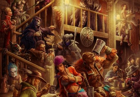 Pawns And Pints NPC Codex: The Red Raven Inn Volume: I Adventurer's Guild, Dragon Rpg, Dnd Art, Fantasy Setting, Arte Fantasy, Fantasy Inspiration, Medieval Fantasy, Cthulhu, Fantasy Artwork