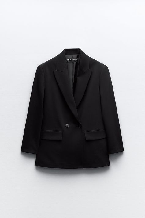 8 Incredibly Chic Black-Blazer Outfits for Women, Period | Who What Wear UK Black Blazer Outfit, Cut Blazer, Zara Blazer, Double Breasted Jacket, Long Sleeve Blazers, Oversized Blazer, Blazer Outfits, Zara Jackets, Skorts