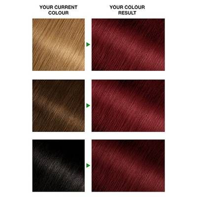 Garnet Hair, Permanent Red Hair Dye, Olia Hair Color, Garnier Olia, Vibrant Red Hair, How To Dye Hair At Home, Grey Hair Coverage, Dyed Red Hair, At Home Hair Color