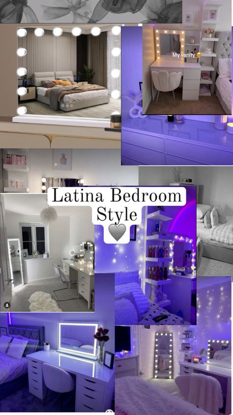 Bedroom cute purple Latina Bedroom, Latina Room, Cute Bedroom, Future Room, Bedroom Style, Room Style, Awesome Bedrooms, Bedroom Styles, Dream Bedroom