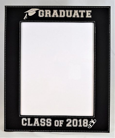 Amazon.com - GIFT FOR GRADUATE / GRADUATION ~ Engraved Leatherette Graduation Picture Frame ~ Class of 2018 Picture Frame - Elegant Black Frame Engraves in Silver ~ Beautiful Display for Special Graduate (8x10) - Graduation Picture Frames, Gift For Graduate, Graduation Picture, Graduation Portraits, Class Of 2018, Class Of 2024, Graduation Pictures, Glass Photo, Graduation Party