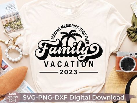 Vacation t-shirt design 2023 Beach, Vacation Tshirts, Trip Outfit, 2023 Svg, Friend Vacation, T-shirt Print Design, Cousin Crew, T Shirt World, Shirt Sublimation