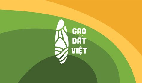 Dat Viet Rice Logo on Behance Rice Graphic Design, Rice Logo Design, Rice Branding, Agro Logo, Logo Rice, Dessert Logo, Rice Brands, Illustrations Ideas, Factory Logo