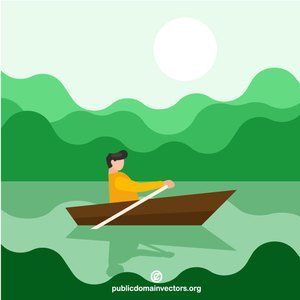 PublicDomainVectors.org-Man rowing boat on the river Man Rowing Boat, Rowing Boat, Gif Animation, Girls Camp, Row Boat, Free Clipart, Free Vectors, Rowing, Free Clip Art