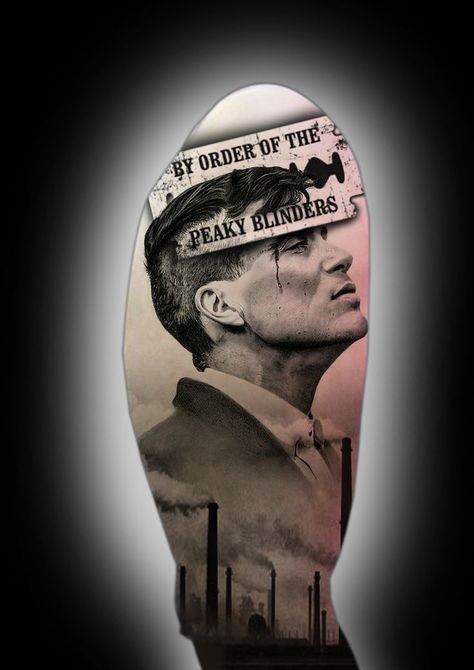 Peaky Blinders Tattoo, Cillian Murphy Peaky Blinders, Unique Tattoo Designs, Thomas Shelby, Unique Tattoo, Cillian Murphy, Peaky Blinders, Leg Tattoos, Tattoo Design