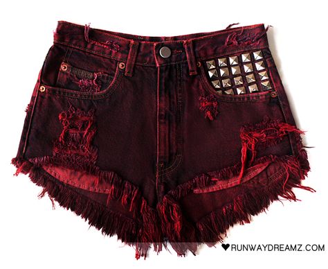 Frayed Shorts, Destroyed Denim Shorts, Studded Shorts, Vintage Denim Shorts, Pants Short, Fitness Video, Ripped Jean Shorts, Diy Shorts, Ripped Denim Shorts