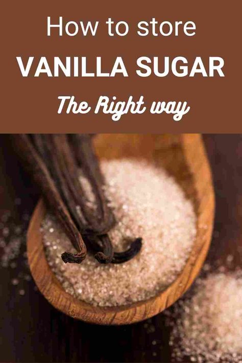 A Pinterest pin showcasing vanilla sugar with a sprinkle of sugar and vanilla beans. The image highlights the nutrition, benefits, and tips on how to use, buy, and store vanilla sugar. Perfect for adding sweetness to your baking and desserts. #VanillaSugarGuide #SweetTreats #BakingTips Vanilla Bean Sugar Recipe, Diy Vanilla Sugar, Homemade Vanilla Sugar, How To Make Vanilla Sugar, Turbinado Sugar Recipes, Vanilla Sugar Recipe, Vanilla Salt, Vanilla Bean Sugar, Homemade Coffee Creamer