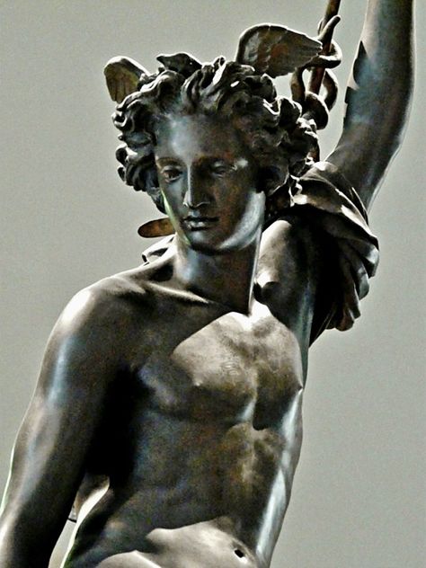 Hermes Painting Greek, Mercury Aesthetic God, Hermes Painting, Messenger Aesthetic, Greek Paganism, Hermes Mythology, Patron Deity, Hermes God, Hermes Statue