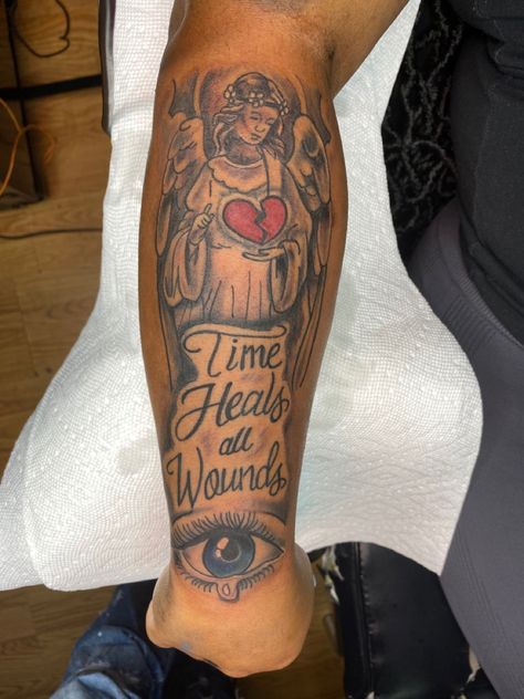 My Brothers Keeper Tattoo Ideas, Cool Shoulder Tattoos, Forearm Tattoo Quotes, Cool Half Sleeve Tattoos, Black Men Tattoos, Half Sleeve Tattoos Forearm, Ankle Tattoos For Women, Cool Arm Tattoos, Men Tattoos Arm Sleeve