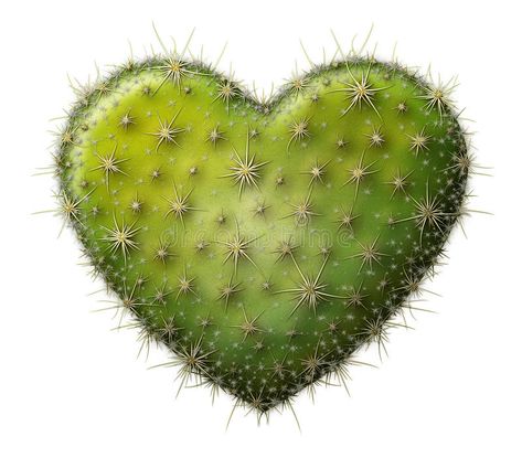 Cactus Heart. Digital illustration of a heart shaped prickly pear cactus , #AD, #Digital, #illustration, #Cactus, #Heart, #heart #ad