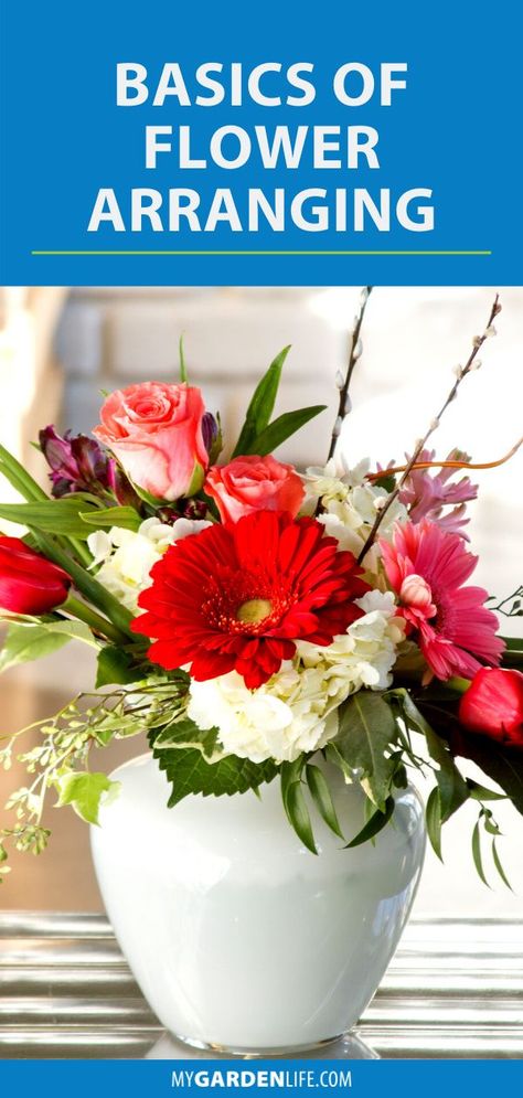 Florist Tips And Tricks Floral Arrangements, Diy Flower Arrangements Fake Home Decor, Basics Of Flower Arranging, Basic Flower Arranging Tips, Cheap Flower Arrangements Diy, Easy Floral Arrangements Simple, Flower Arranging For Beginners Tutorials, Floral Arrangements For Beginners, How To Arrange Fake Flowers In A Vase