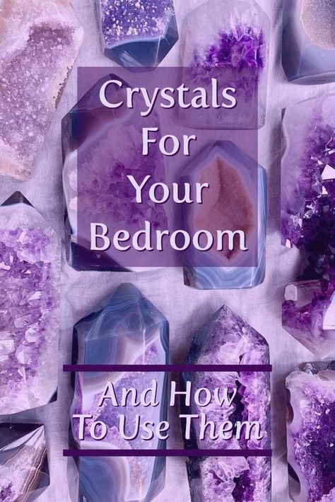 Crystals to Keep In Your Bedroom | Protection | Healing | Crystal Healing Crystals For Bedroom, Stone Kingdom, Accessories For Bedroom, List Of Crystals, Energy Stones Crystal Healing, Moon Energy, Magic Witch, Witch Magic, Fiji Water Bottle