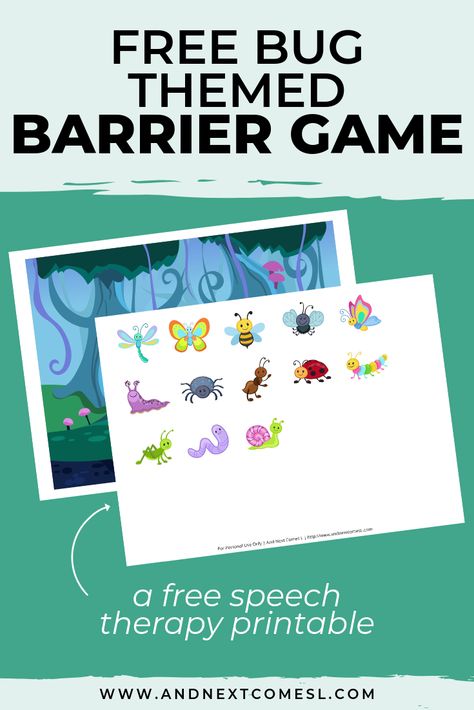 Looking for barrier games to work on speech and language skills? Try this free printable barrier game that's perfect for kids of all ages - even toddlers and preschoolers! #barriergames #speechtherapy #speechtherapygames Wh Questions Speech Therapy, Barrier Games, Activity Games For Kids, Speech Therapy Games, Speech Language Activities, Activities Printable, Fun Educational Activities, Phonics Sounds, Speech Therapy Materials