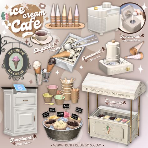 2024. 03 Ice Cream Cafe | Preview | Patreon Sims 4 Ice Cream Machine Cc, Sims 4 Bubble Tea Shop Cc, Sims 4 Thrift Store Cc, Sims 4 Ice Cream Cc, Sims 4 Ice Cream Shop, Sims 4 Cafe Cc, Sims 4 Functional Mods, Sims 4 Cafe, Sims 4 Functional