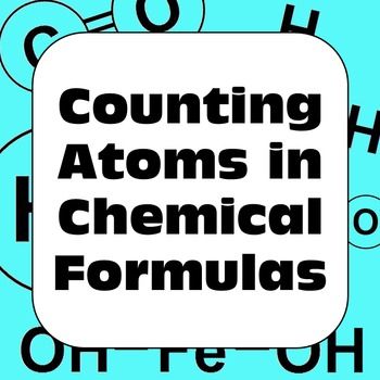 Counting Atoms in Chemical Formulas Worksheet Counting, Counting Atoms, Secondary Science, 8th Grade Science, Learn To Count, Chemical Formula, Middle School Teachers, Beginning Of The School Year, Science Resources