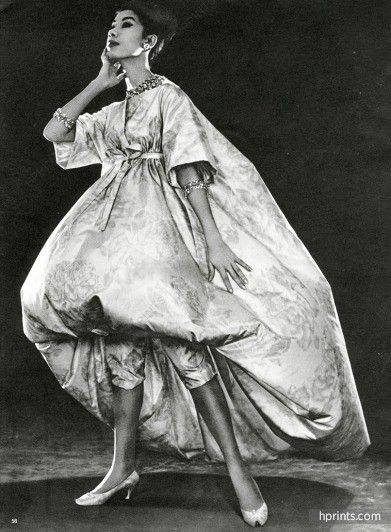 Christian Dior by Yves Saint Laurent,1960 Evening Dress, Oriental Style, Burg Dior Evening Dress, Dior Collection, Reception Gown, Fashion 1960s, Fashion 1950s, Guy Laroche, 60 Fashion, Vintage Couture, Dior Couture