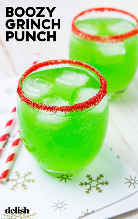 If the holidays stress you out a little too much then Grinch Punch was made for you. #easy #recipe #howtomake Christmas Punch Drinks For Adults, Grinch Mixed Drink, Christmas Alcoholic Punch Grinch, Alcoholic Grinch Punch Recipe, Christmas Grinch Drink, Christmas Grinch Drinks For Adults, Christmas Party Alcoholic Punch, Grinch Adult Drink, Adult Christmas Punch Alcohol