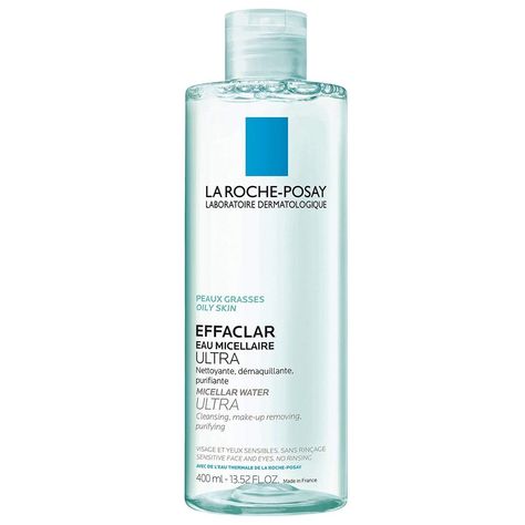 La Roche-Posay Effaclar Micellar Cleansing Water for Oily Skin Effaclar Duo, Bday Wishes, Oily Sensitive Skin, La Roche Posay Effaclar, Cleanser For Oily Skin, Oil Free Makeup, Micellar Cleansing Water, Cleansing Water, Water Cleanse