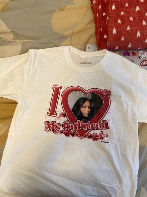 Boyfriend Valentines Day Gifts Aesthetic, Shirt Ideas For Boyfriend, I Heart My Gf Shirt, Custom Shirt Ideas, I Love My Boyfriend Shirt, I Love My Girlfriend Shirt, Boyfriend Valentines Day Gifts, Anniversary Gift Ideas For Him, Handmade Anniversary Gifts