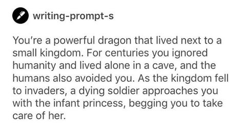 Dragon and Infant Writing Prompt Response Writing Dragons, Dragon Prompts, Cat Writing Prompt, Knight Writing Prompts, Dragon Prompts Creative Writing, Sentence Prompts, Writing Comics, Writing Humor, Writing Inspiration Tips