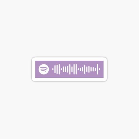 Purple Spotify, Tiktok Stickers, Spotify Code Sticker, Purple Stickers, Spotify Codes, Sticker Meme, Scan Code, Rick Rolled, Lyrics Spotify