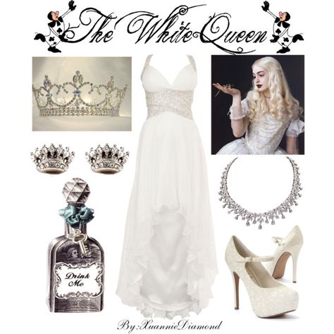 White Queen Inspired Outfit, White Queen Outfit, White Queen Costume, Bff Outfits Matching, Masquerade Ball Gown, Light Wardrobe, Hot Halloween Outfits, Beautiful Evening Gowns, Movie Inspired Outfits