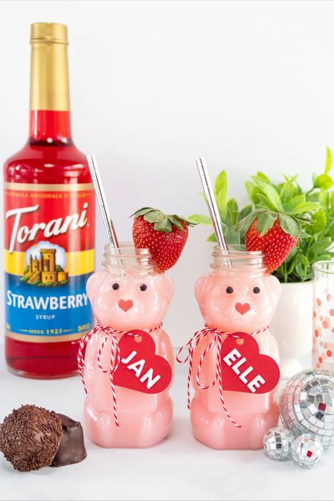 Torani Syrup Recipes, Pink Drink Recipe, Strawberry Syrup Recipes, Pink Drink Recipes, Torani Syrup, Syrup Recipes, Easter Gathering, Kiss Pink, Pink Drink