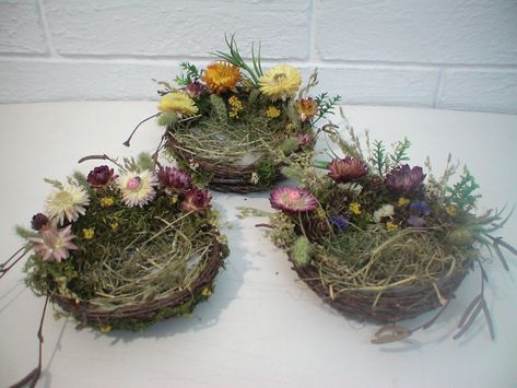 birch branches nest Center Peices, Easter Nests, Birch Branches, Bird Nest, Flower Centerpieces, Wild Flowers, Needlework, Ukraine, Wedding Decorations