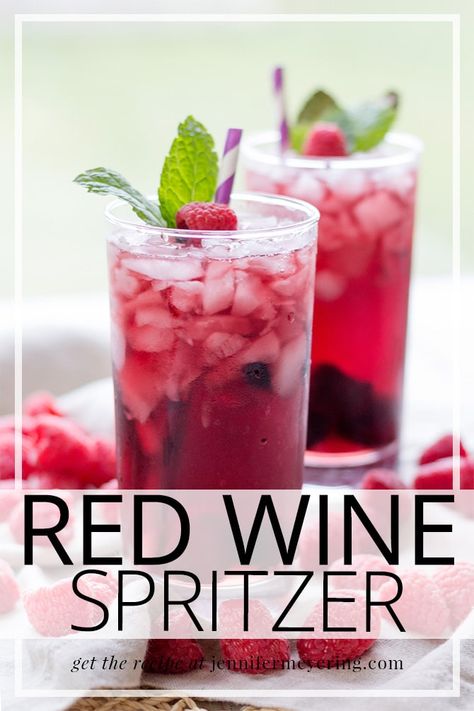 Wine Punch Recipes, Red Wine Spritzer, Wine Spritzer Recipe, Wine Recipes Drink, Red Wine Drinks, Beautiful Meals, Red Wine Cocktails, Wine Mixed Drinks, White Wine Spritzer