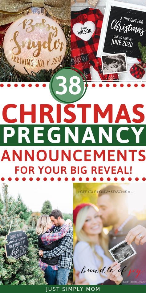 So many great ideas for your Christmas pregnancy announcements to reveal that you're expecting a baby this holiday season. Congrats to the new mom & dad to be! Christmas Pregnancy Announcement Ideas, Christmas Card Pregnancy Announcement, Holiday Baby Announcement, Winter Pregnancy Announcement, Holiday Pregnancy Announcement, Baby Announcement Ideas, Christmas Gender Reveal, Pregnancy Announcement Sibling, Unique Pregnancy Announcement