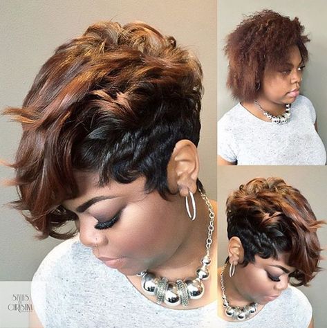 Short Haircuts For White Hair, Short Weave Hairstyles, Mohawks, Short Sassy Hair, Pelo Afro, Curly Hair Wig, Sassy Hair, Black Curly Hair, Hairstyle Gallery