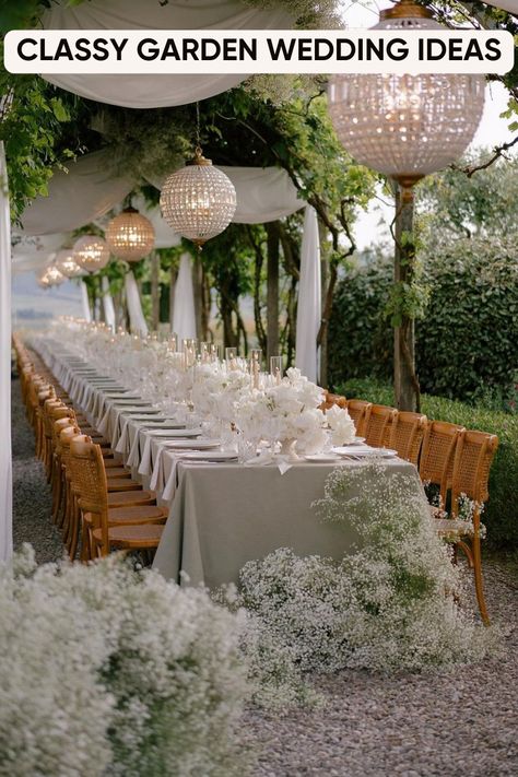 Perfect Garden Wedding Garden Party Weddings, Fairytale Garden Wedding, Fairytale Garden, Tips For Organizing, Garden Wedding Ideas, Wedding Decor Inspiration, Garden Party Wedding, Wedding Organization, Perfect Garden