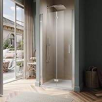 Shower Glass Door, Bifold Shower Door, Glass Shower Panels, Semi Frameless Shower Doors, Glass Shower Doors Frameless, Glass Shower Door, Bathroom Layouts, Bathtub Doors, Glass Hinges