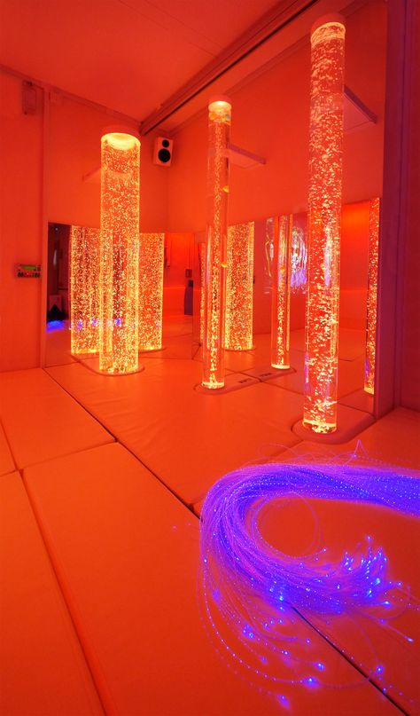 Sensory Room by Mike Ayres Design EACH Room Ideas Lights, Sensory Architecture, Snoezelen Room, Sensory Room Ideas, Sensory Design, Room Paint Ideas, Oc Au, Room Grunge, Museum Design