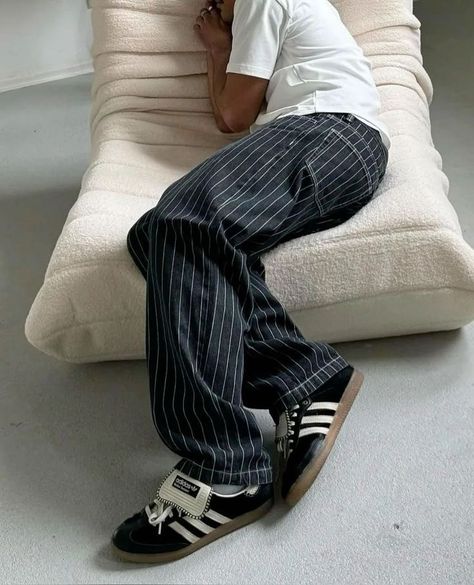 Sneakers Outfit Men, Adidas Samba Outfit, Samba Outfit, Guy Fits, Casual Outfit Ideas, Boy Fits, Boys Fits, Street Fashion Men Streetwear, Mens Outfit Inspiration