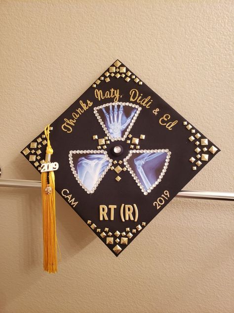 Radiologic technologist graduation cap. Chaffey college rad tech program. X-Ray school. Radiography Radiology Decorations, X Ray Graduation Party, Radiology Tech Graduation Cap, Graduation Cap Designs Radiology, X Ray Tech Graduation Cap, Radiology Cap Decoration, Radiology Graduation Party, Xray Graduation Cap, X Ray Graduation Caps